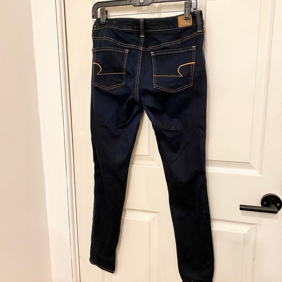 AEO Super Stretch Dark Wash Jegging - Picture 2 of 3